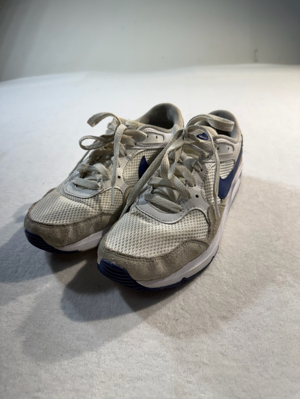 Women's Nike Air Max SC CW4554-010, Size 7.5,  White/Deep Royal Blue